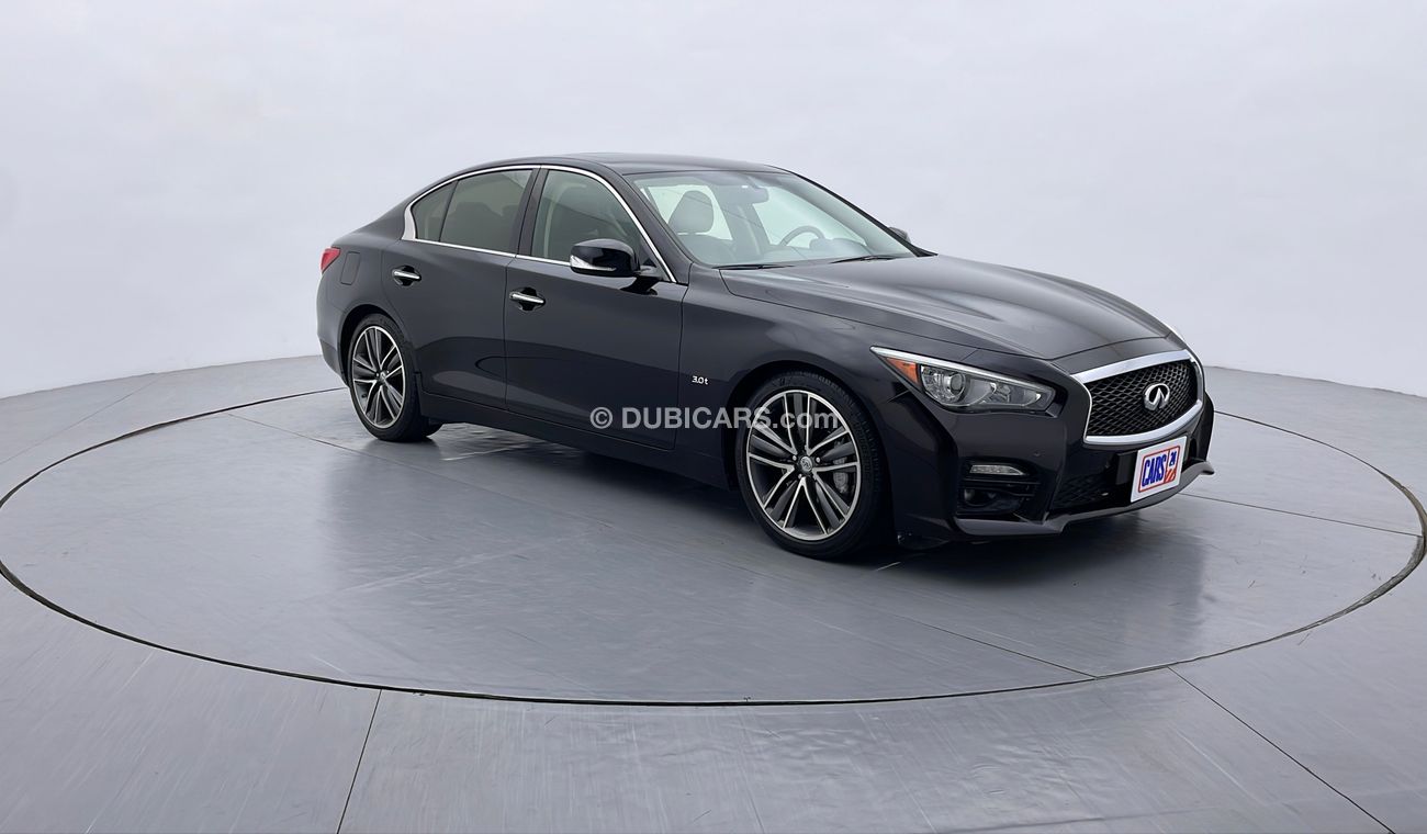 thumbnail image 2 of Meraki Front Bumper Grille Set W/ Fog Light Bezels For Infiniti Q50 Sport 3.0L V6 (2018-2024) - Primed Black 2 of 3