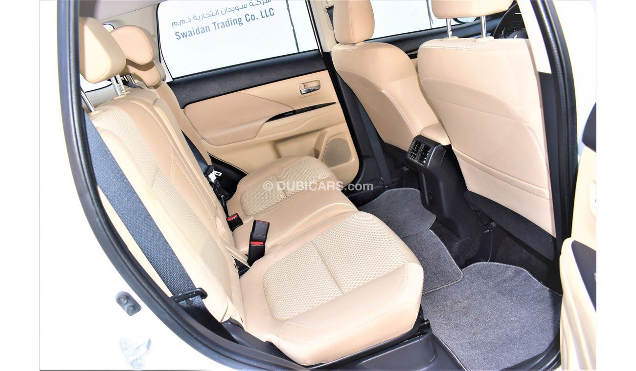 Mitsubishi Outlander AED 1119 PM | 2.4L GLX 4WD 7-STR GCC DEALER WARRANTY