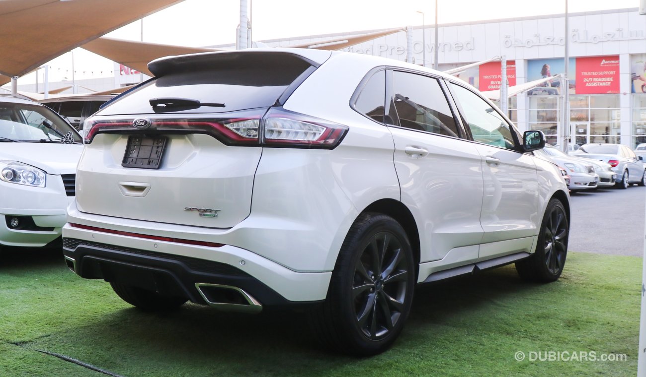 Ford Edge Model 2015, American import, white color, panorama, fingerprint, installed, in excellent condition,