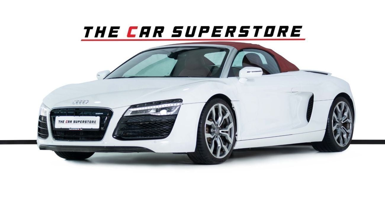 Audi R8 Spyder FSI 4.2L (430 HP) GCC-V8 Naturally Aspirated-Red Interior-Bang Olufsen Sound System