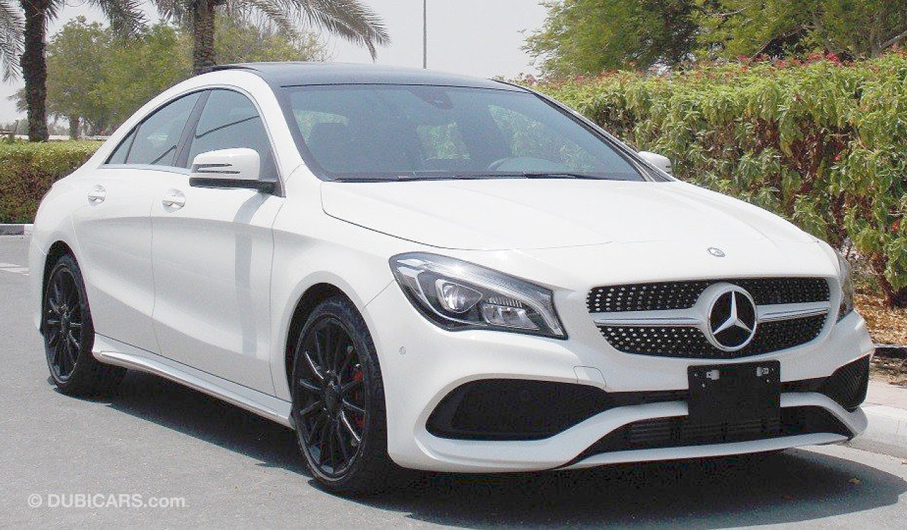 مرسيدس بنز CLA 250 AMG 2.0L I4 Turbo Black Rims GCC Specs with 2 Yrs Unlimited Mileage Warranty