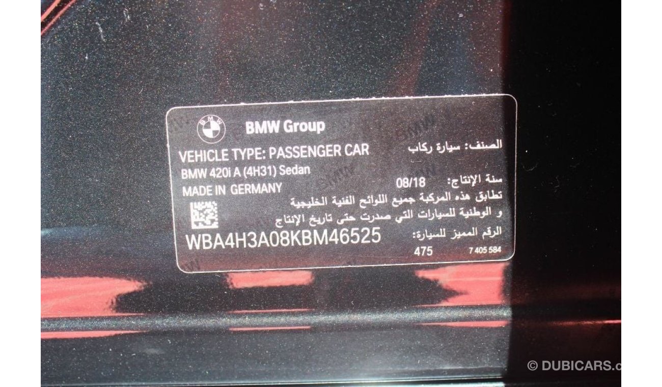 BMW 420i 4- SERIES