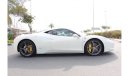 فيراري 458 ITALIA 2014 MODEL LOW MILGE 33,000 KM GCC NO ANY ACCIDENT