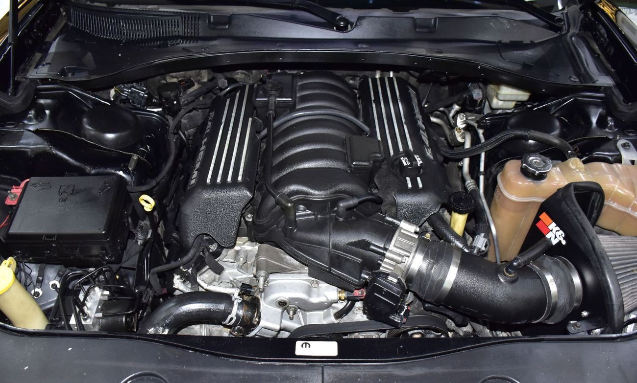 Dodge Charger EXCELLENT DEAL for our Dodge Charger SRT8 ( 2013 Model ) in Black Color GCC Specs