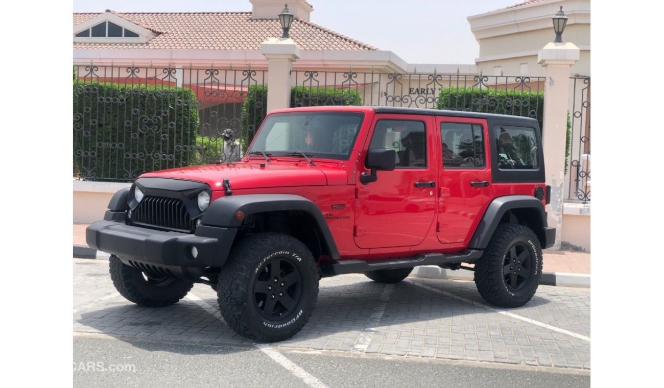 Jeep Wrangler Unlimited Sport GCC JEEP WRANGLER V6 3.6 FULL SERVICE HISTORY ONLY 1390/MONTHS