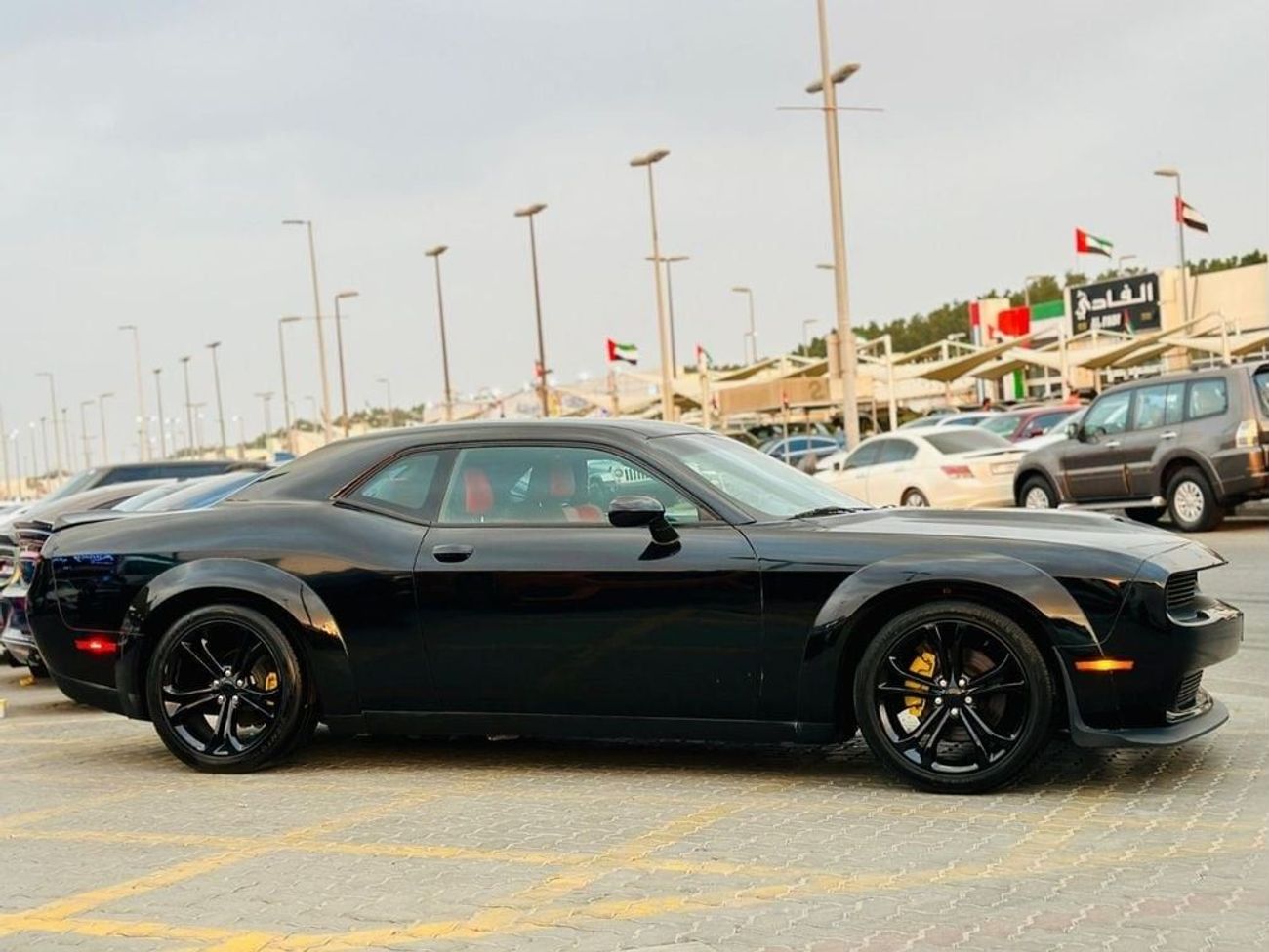 Dodge Challenger RT | Monthly AED 1130/- | 0% DP | Widebody Kit | Custom Leather Seats | Touch Screen | # 59922