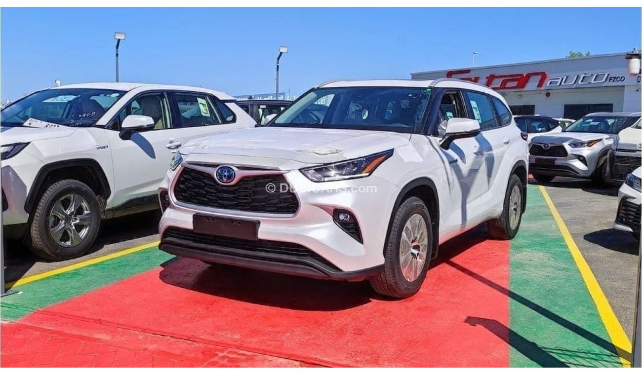 Toyota Highlander T- Highlander GLE 2023 White/gray 2.5L Hybrid, SUV, 4WD. ( for local registration +10%)