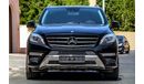 Mercedes-Benz ML 500 AMG GCC under Warranty with Zero Down-Payment.