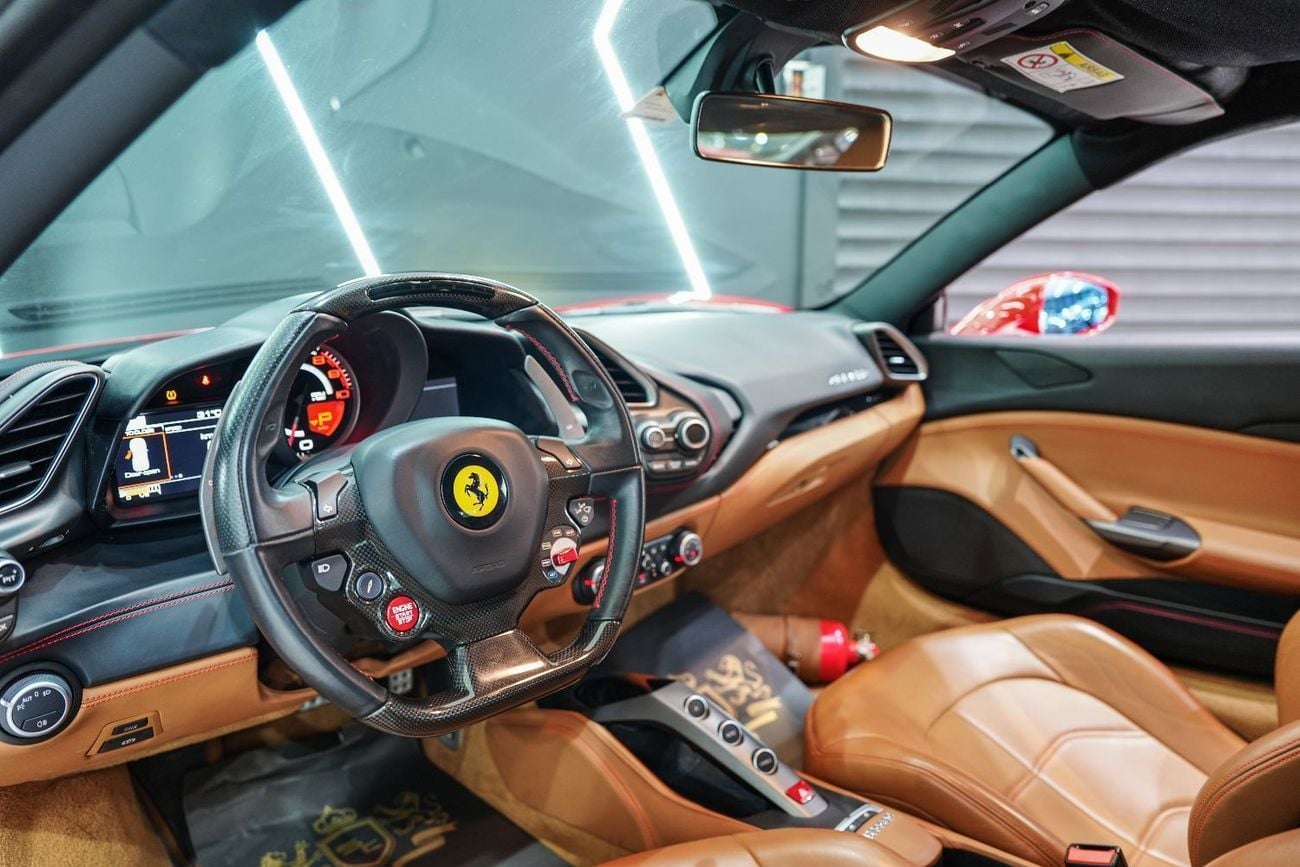 Ferrari 488 Std 3.9L GTB, Very Low KM, Al Tayer Full Service History, GCC Spec!!