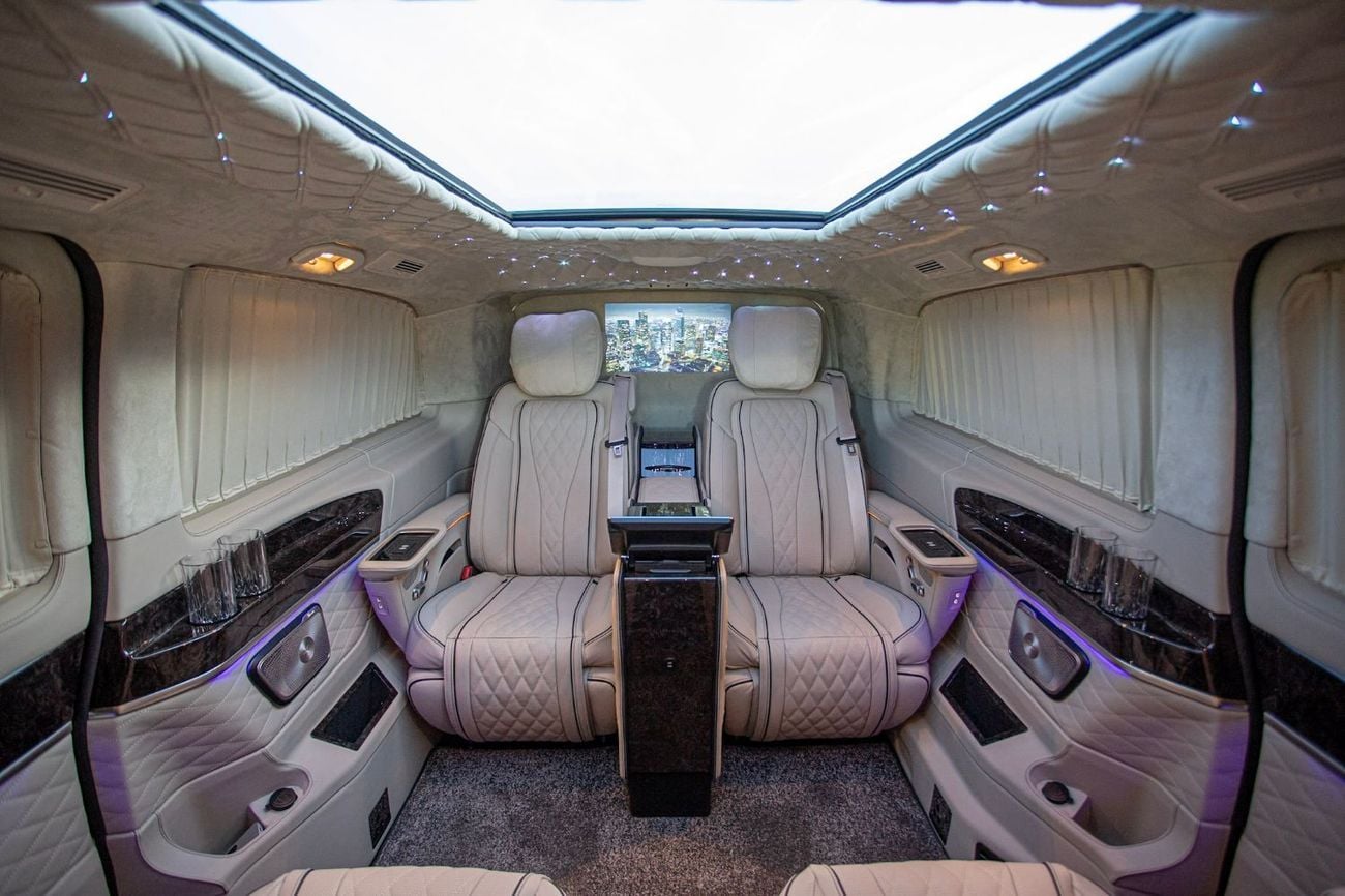 Mercedes Benz V300 AVANTGARDE Senzati® Jet Class® Oryx Edition® — Bespoke 6-Seat Silk Beige Leather | Mercedes-Benz Strategic Part