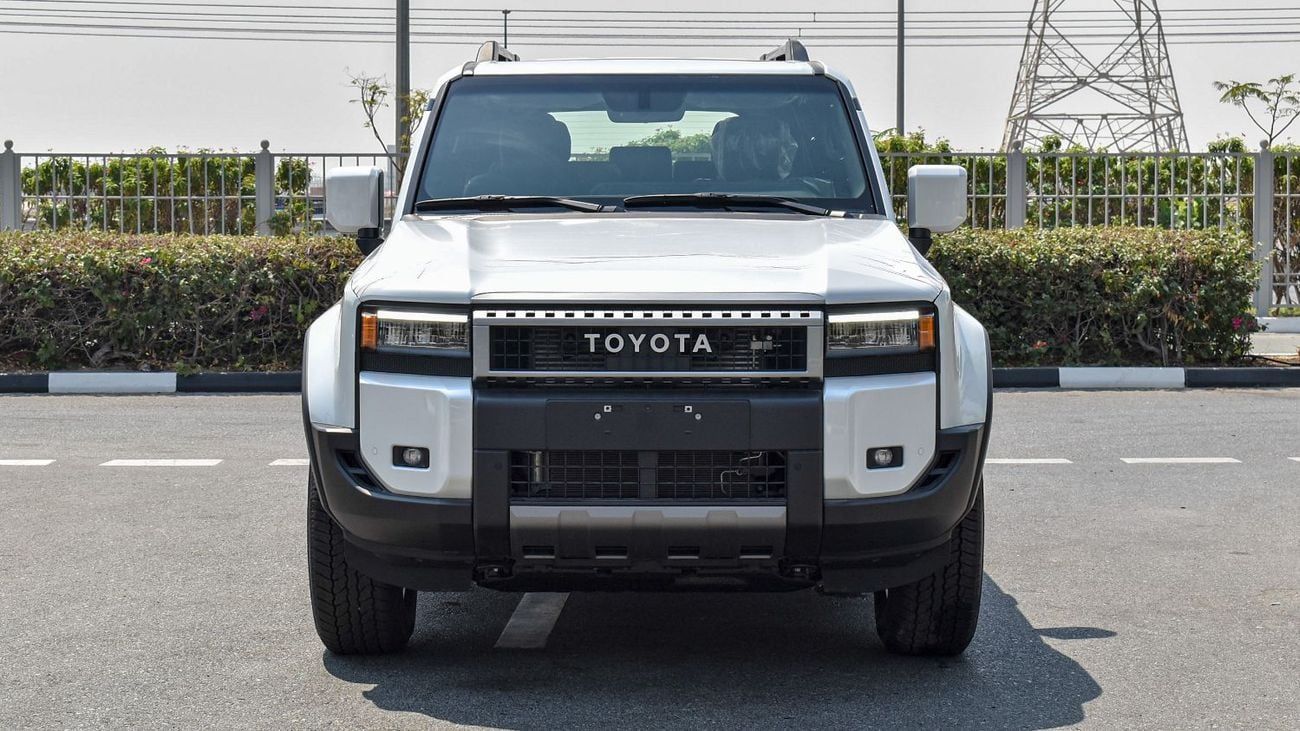 تويوتا برادو Mid ECTAGR032 - 2026 Toyota Prado - 2.4L Petrol Auto - White with Black Interior