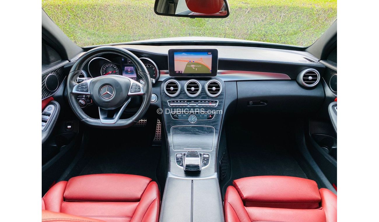 Mercedes-Benz C 200 AMG Pack Mercedes banz AMG 2016 GCC FULL OPTION perfect condition original paint