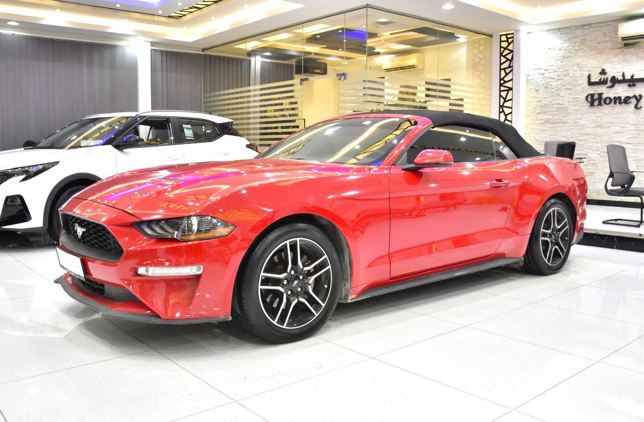 Ford Mustang EXCELLENT DEAL for our Ford Mustang ECOBOOST Convertible ( 2020 Model ) in Red Color American Specs