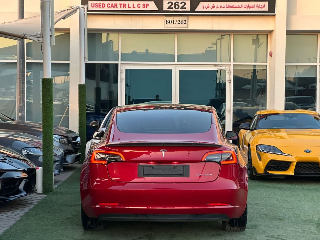 تسلا موديل 3 تسلا موديل 3 لونج رينج 2022 خليجي صبغ وكاله تشييكات وكاله بحاله ممتازه