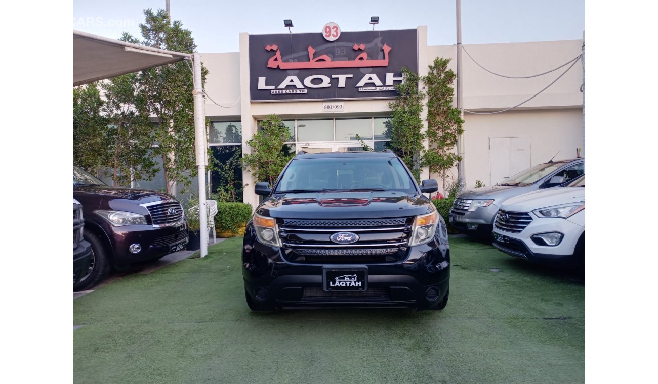 Ford Explorer 2014 model, painted, Gulf agency, cruise control, sensors, wheels, fog lights, wood, rear wing, in e