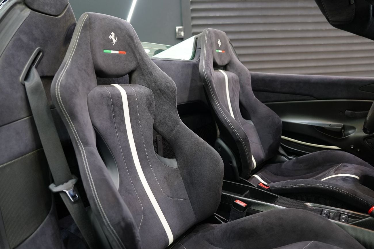 Ferrari 488 Pista Atelier Ferrari, Apple CarPlay, JBL Audio, Special Exterior Carbon Pack, Al Tayer Warranty + Service
