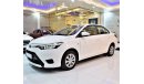 تويوتا يارس ORIGINAL PAINT ( صبغ وكاله ) Toyota Yaris SE 1.5 ( 2015 Model! ) in White Color! GCC Specs