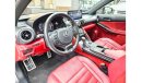 Lexus IS350 F Sport Premier GCC UNDER WARRANTY