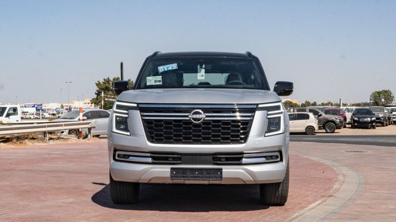 نيسان باترول LE PLATINUM CITY Nissan Patrol LE Platinum 3.5L AT Petrol TT (Silver-Red) (Black roof)