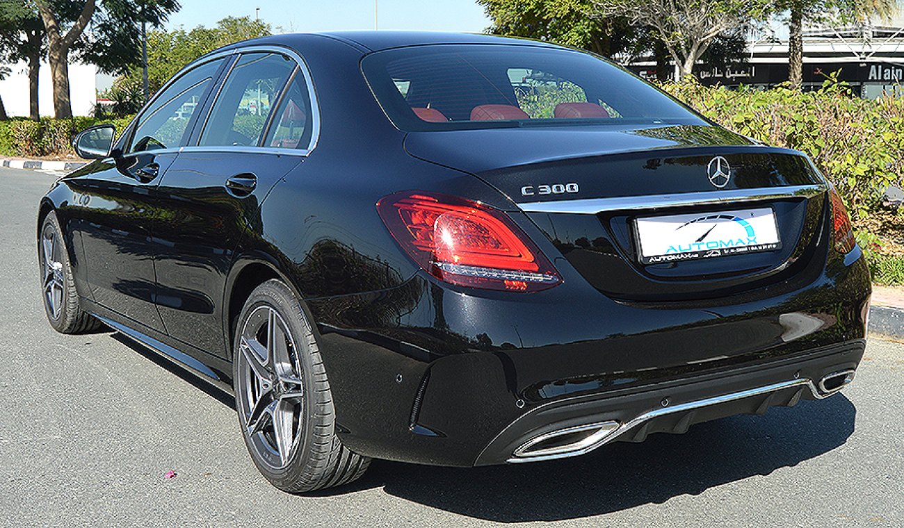 Mercedes-Benz C 300 2019 AMG, 2.0L I-4 Turbo, GCC, 0km with 3 Years or 100,000km Warranty