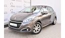 Peugeot 208 AED 579 PM | 1.6L ACTIVE GCC DEALER WARRANTY