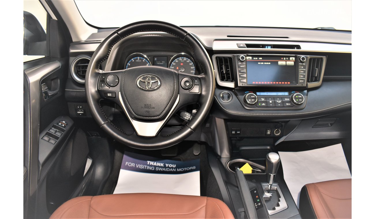 Toyota RAV4 VX 2.4L 2017 GCC FULL OPTION LEATHER SUNROOF NAVIGATION