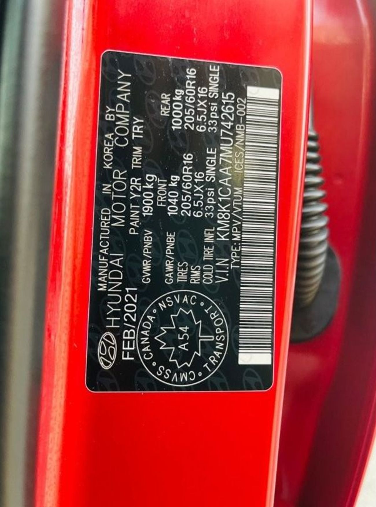 Hyundai Kona GLS Comfort 2021 KONA AWD FULL OPTION