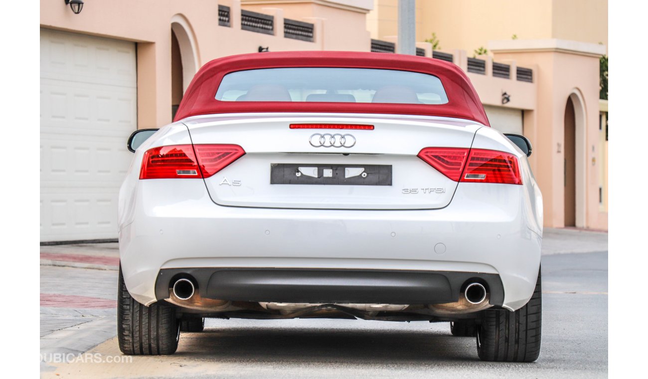 Audi A5 35TFSI Cab 2015 AED 1760 P.M with 0% D.P Under warranty