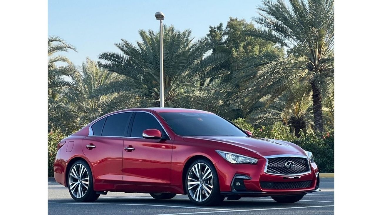 Infiniti Q50 Red Sport 400 INFINITI Q-50S TWIN TURBO 2021 US // LOW MILEAGE // GOOD CONDITION // FULL OPITION