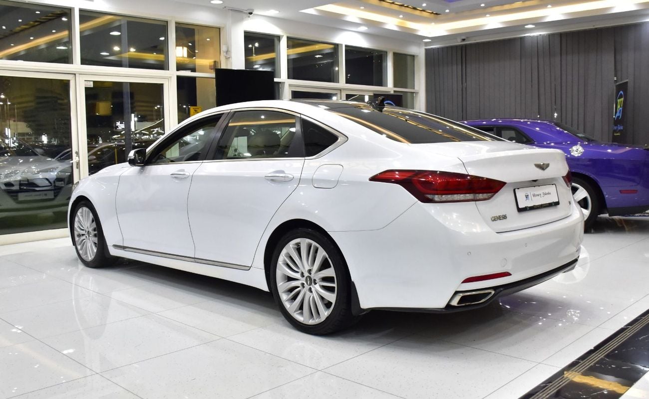 Hyundai Genesis PLATINUM EXCELLENT DEAL for our Hyundai Genesis 3.8 ( 2016 Model ) in White Color GCC Specs