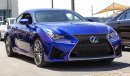 Lexus RC F One year free comprehensive warranty in all brands.