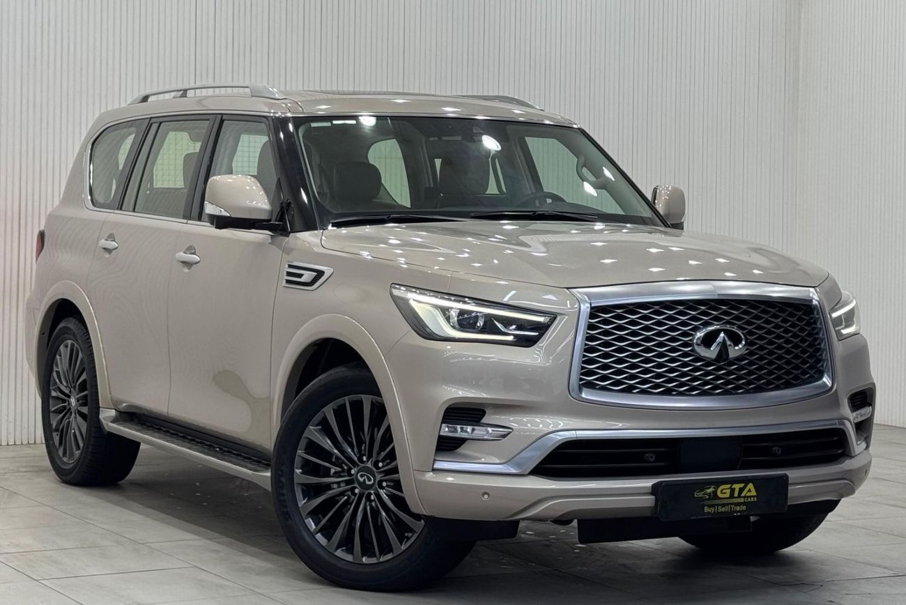 إنفينيتي QX80 Luxury 8st 5.6L 2022 Infiniti QX80 Luxury, 2027 Infiniti Warranty + Service Pack, Fully Loaded, 8 Se