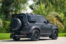 Land Rover Defender 90 P525 Fully Loaded with head up Display 2key interior carbon fiber trims completely covered by mat PPf Wit