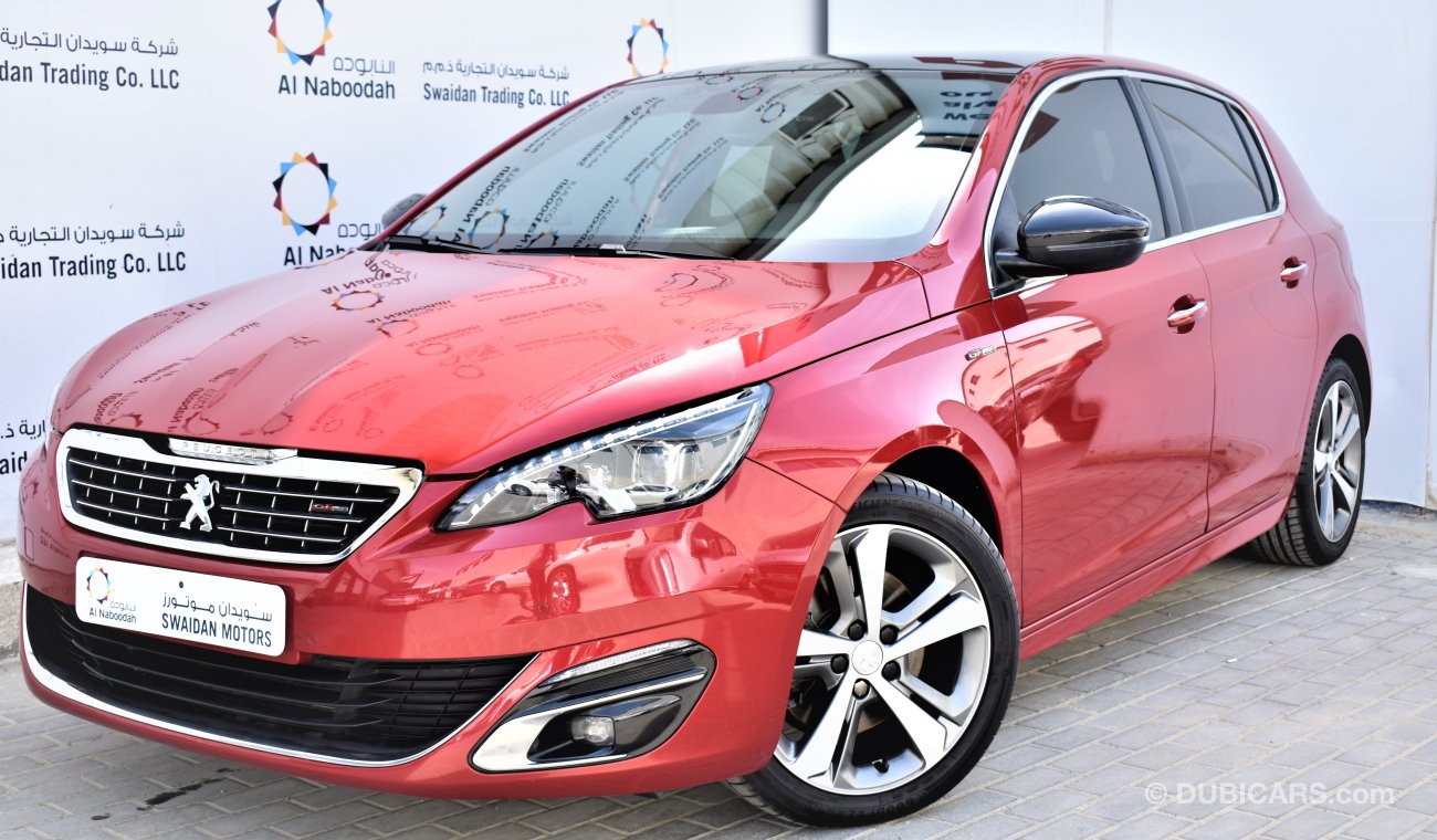 Peugeot 308 GT LINE 1.6L 2015 GCC DEALER WARRANTY