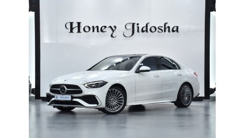 مرسيدس بنز C 300 EXCELLENT DEAL for our Mercedes Benz C300 ( 2022 Model ) in White Color Korean Specs