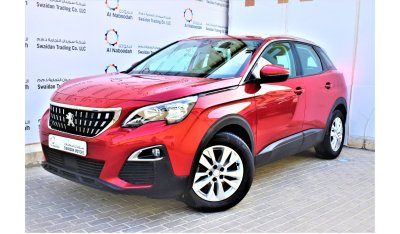 Peugeot 3008 AED 1119 PM | 1.6L ACTIVE GCC AGENCY WARRANTY UP TO 2025 OR 100K KM