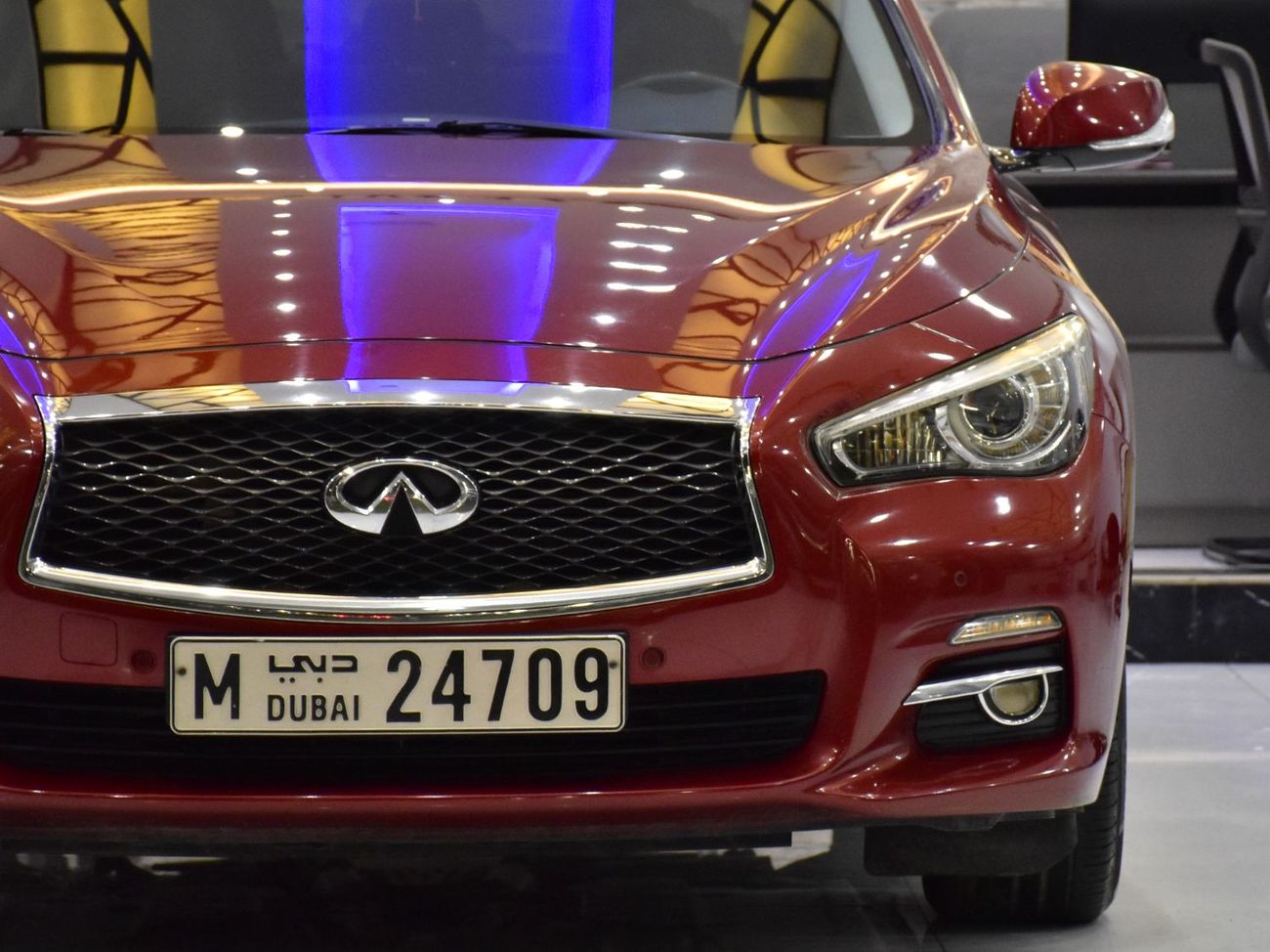 إنفينيتي Q50 EXCELLENT DEAL for our Infiniti Q50 2.0t ( 2016 Model ) in Red Color GCC Specs