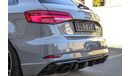 Audi RS3 Nardo Grey (Hatchback) 2018 GCC under Agency Warranty with Zero Down-Payment.