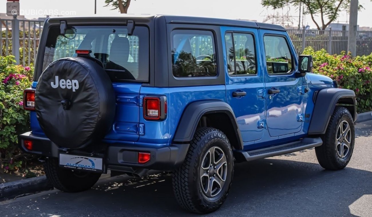 Jeep Wrangler Unlimited Sport Plus V6 3.6L , 2023 GCC , 0Km , With 3 Years or 60K Km Warranty @Official Dealer