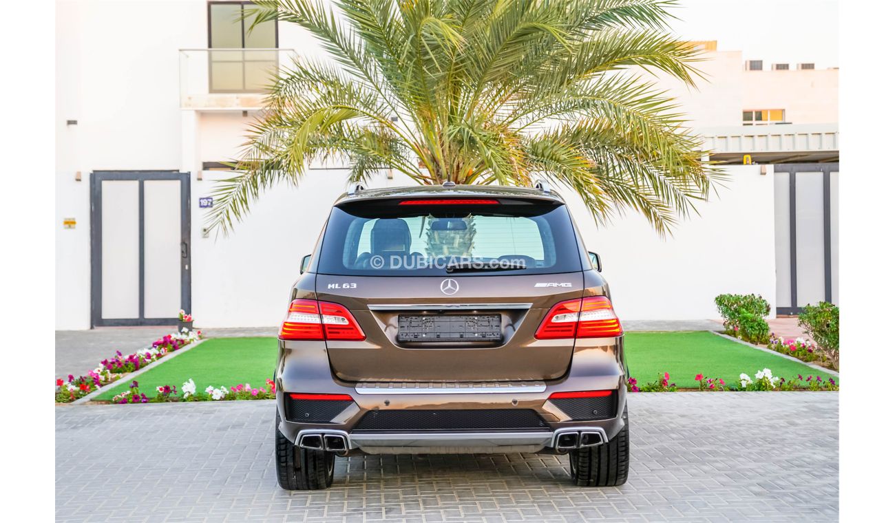 Mercedes-Benz ML 63 AMG - Fully Loaded! - Fully Agency Serviced! - Immaculate Condition! - AED 2,233 PM! - 0% DP