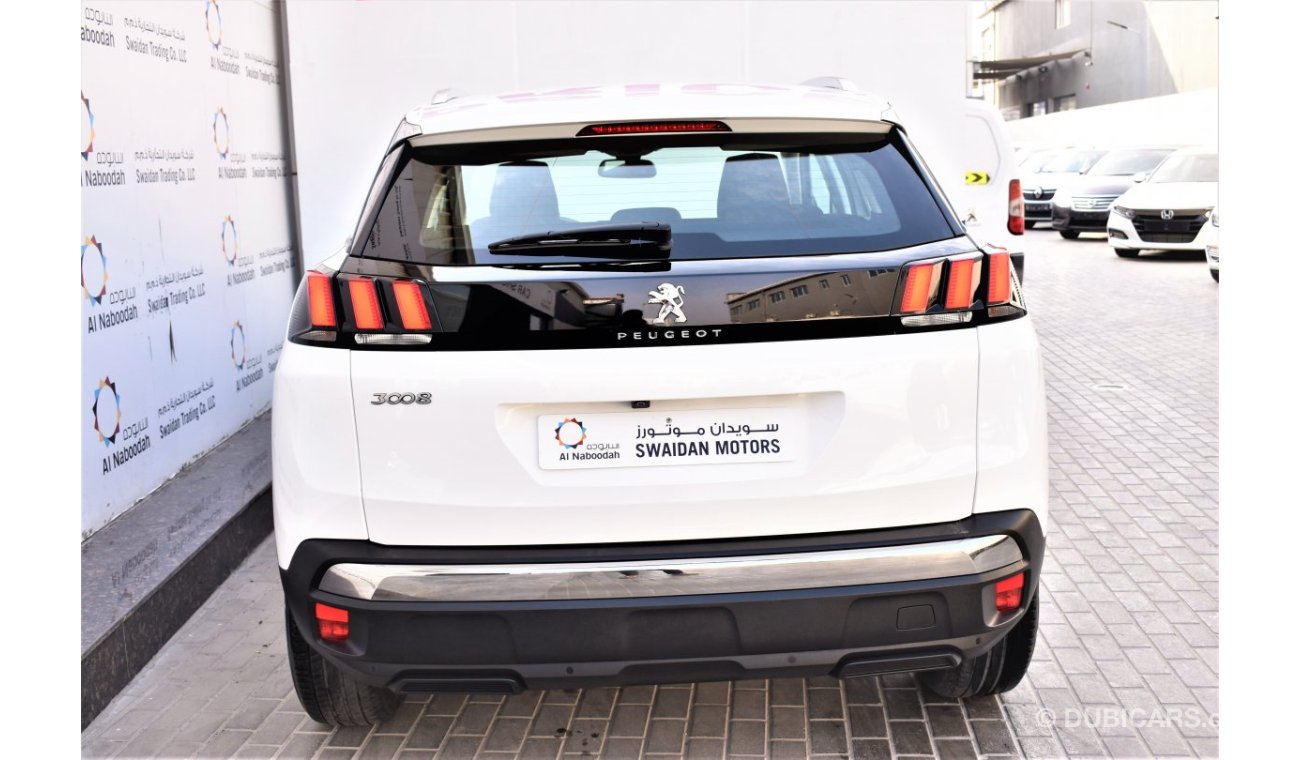 Peugeot 3008 AED 1664 PM | 1.6L ACTIVE GCC AGENCY WARRANTY