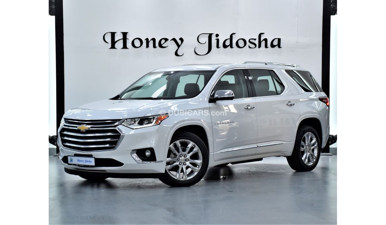 Chevrolet Traverse EXCELLENT DEAL for our Chevrolet Traverse AWD HIGH COUNTRY ( 2018 Model ) in White Color GCC Specs