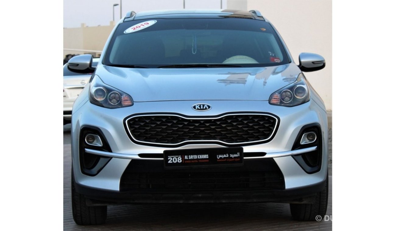 Kia Sportage Kia Sportage 2019 GCC No. 1 full option in excellent condition, without paint, without accidents, ve