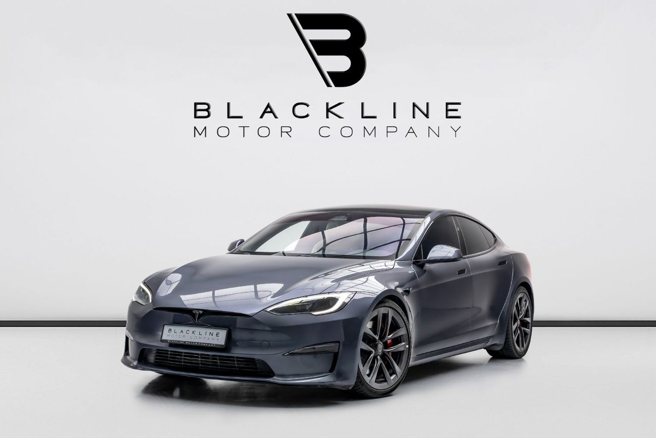 Tesla Model S Plaid (AWD) 2023 Tesla Model S Plaid, 2027 Tesla Warranty, Tesla Battery Warranty, Low KMs, GCC