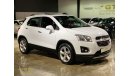 Chevrolet Trax LTZ, Warranty, Full History, GCC. Low Kms