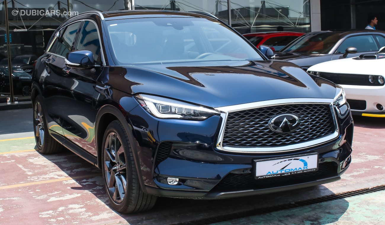 Infiniti QX50 2019, 2.0L AWD GCC, 0km w/ 5Years or 200,000km Warranty + 2Years or 50,000 km Service from Dynatrade