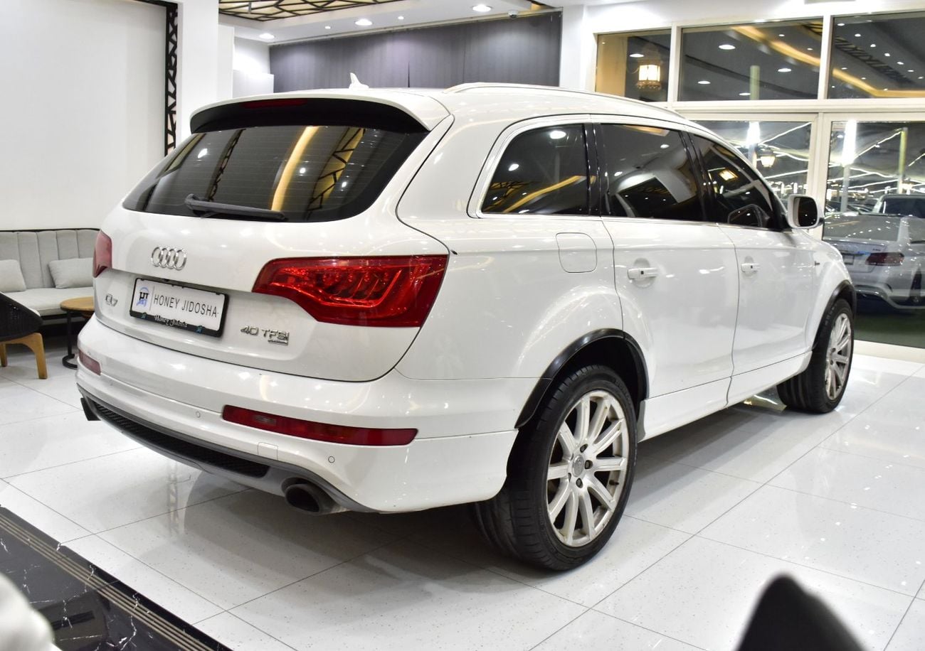 Audi Q7 EXCELLENT DEAL for our Audi Q7 S-Line 40TFSi Quattro ( 2015 Model ) in White Color GCC Specs
