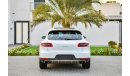 Porsche Macan S Full Option - GCC- AED 3,113 Per Month - 0% D.P