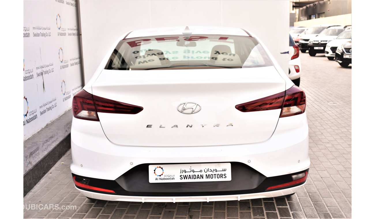 Hyundai Elantra AED 1272 PM | 1.6L GL GCC WARRANTY