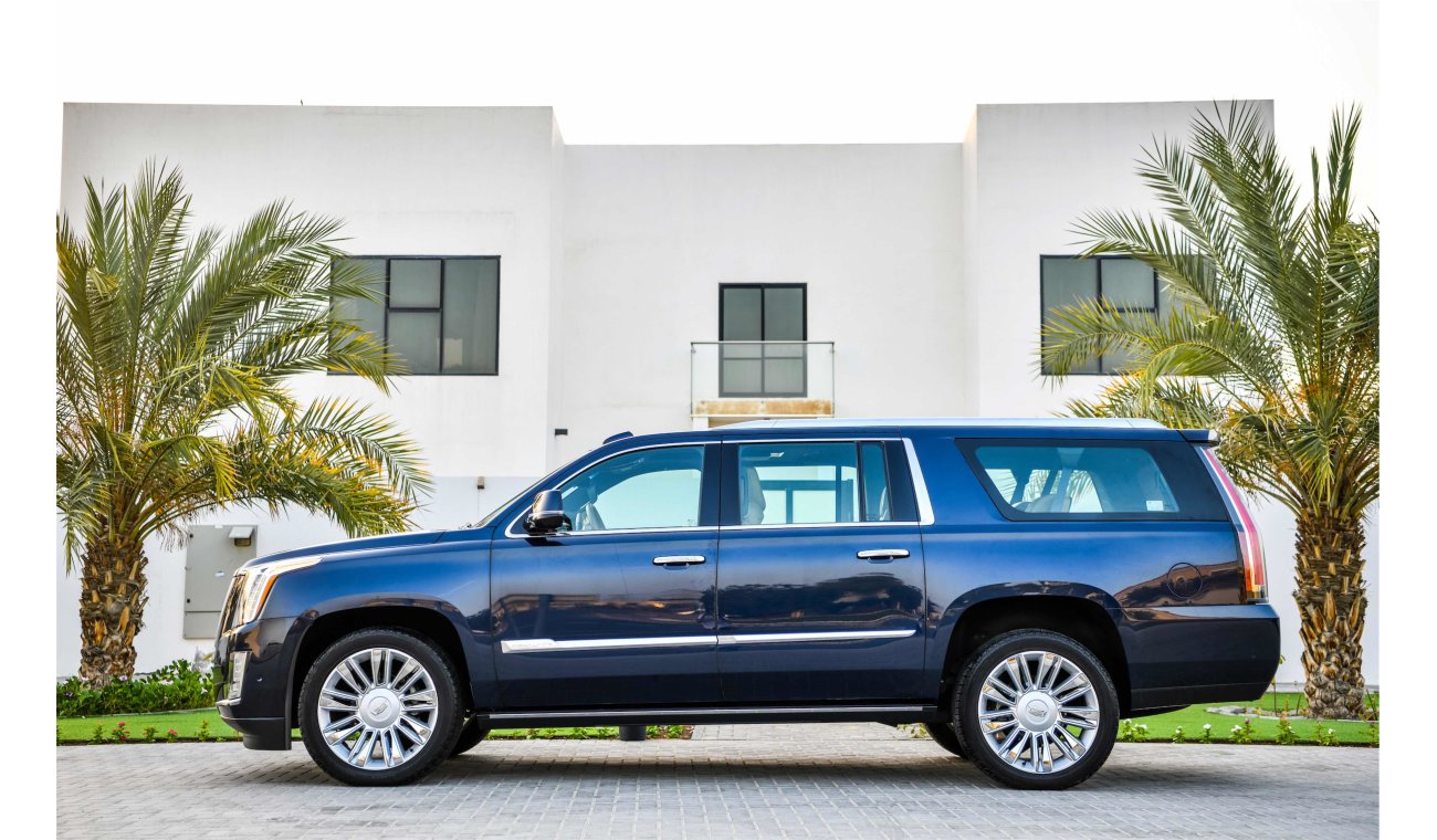 Cadillac Escalade Platinum XL 6.2L V8-Agency Warranty and Service Contract -GCC - AED 4,773 Per Month - 0% Downpayment